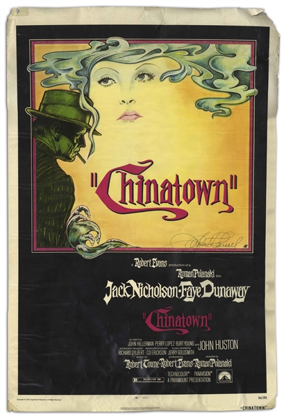 Film Artwork Created by Noted Artist James Pearsall -- Includes Signed ''Chinatown'' One Sheet, Original Concept Art for Groundbreaking 1964 Documentary ''Point of Order'' & Early Premium Cable TV Art